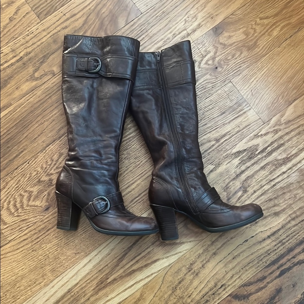 Born Brown Leather Tall Boots, 7